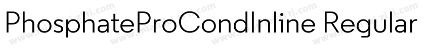 PhosphateProCondInline Regular字体转换